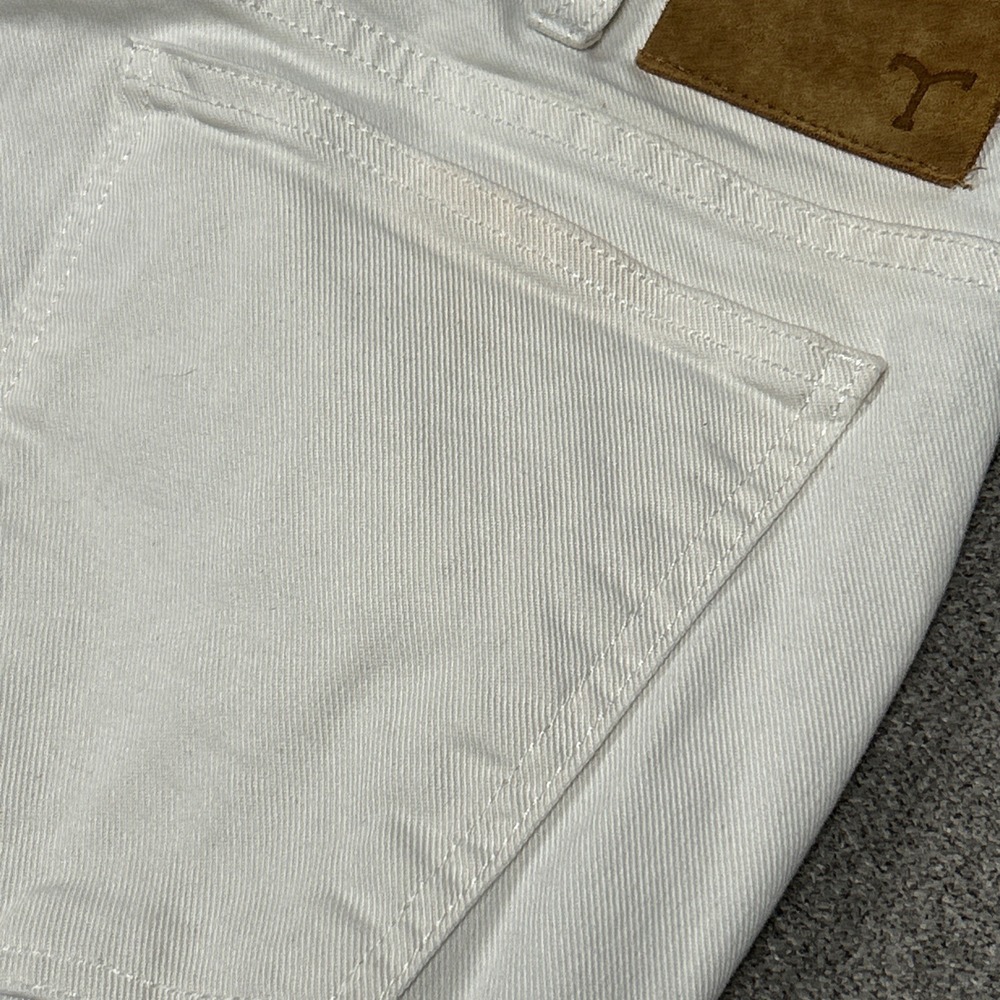 Tecovas Everyday Standard Jeans Mens 33x32 Ivory Twill Tan Western Pants Stretch - Picture 8 of 12